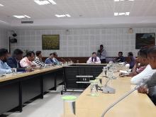 Meeting on implementation of various labour welfare schemes