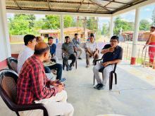 Visit to sites for construction of District Labour Offices